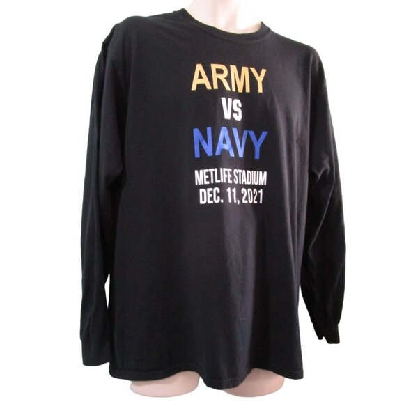 Army Navy Game Met Life 2021 T Shirt12 Duty Honor Country Beat Navy Mens L EUC - Picture 1 of 12
